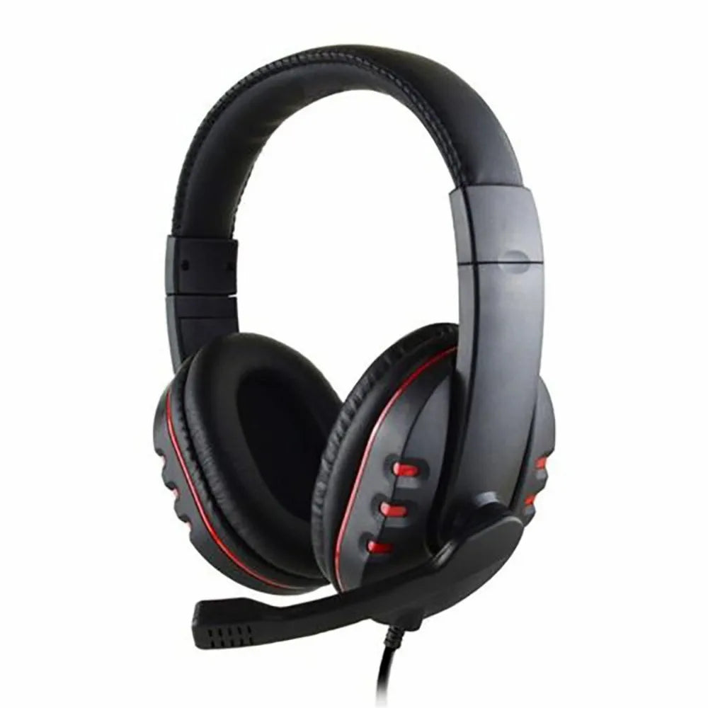 Fones de ouvido 3.5mm com fio gaming headset música para ps4 play station 4 jogo pc chat computador com microfone