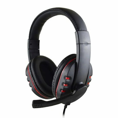 Fones de ouvido 3.5mm com fio gaming headset música para ps4 play station 4 jogo pc chat computador com microfone
