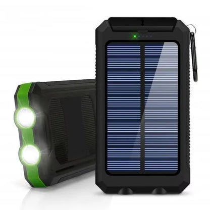 Banco de energia solar 80000mAh Carregamento portátil Poverbank Carregador de bateria externa Luz forte LDE para todos os smartphones