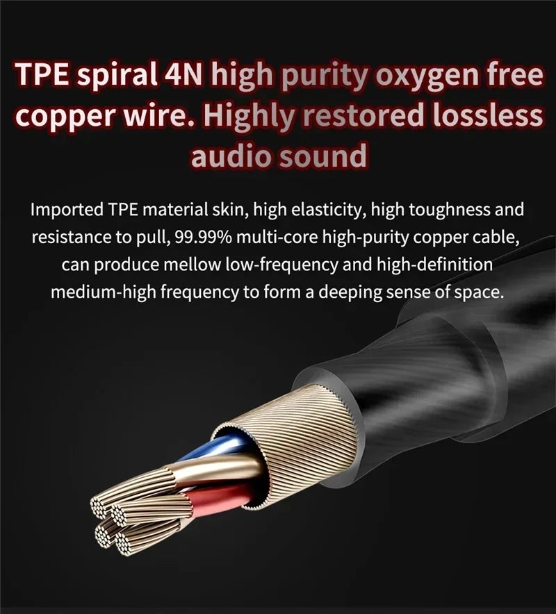 Fone de Ouvido Intra-auricular VIKEFON QKZ AK6 com 6 Drivers Dinâmicos, Microfone, Estéreo, Esportivo, HIFI, Subwoofer, Headset Monitor, Fones de Ouvido