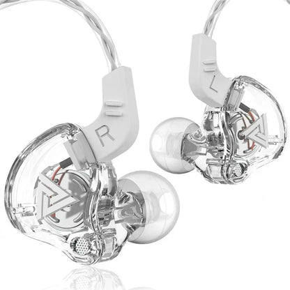 Fone de Ouvido Intra-auricular VIKEFON QKZ AK6 com 6 Drivers Dinâmicos, Microfone, Estéreo, Esportivo, HIFI, Subwoofer, Headset Monitor, Fones de Ouvido