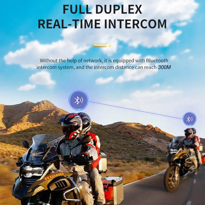 Capacete da motocicleta fone de ouvido bluetooth sem fio handsfree microfone fones leitor música controle voz para moto piloto