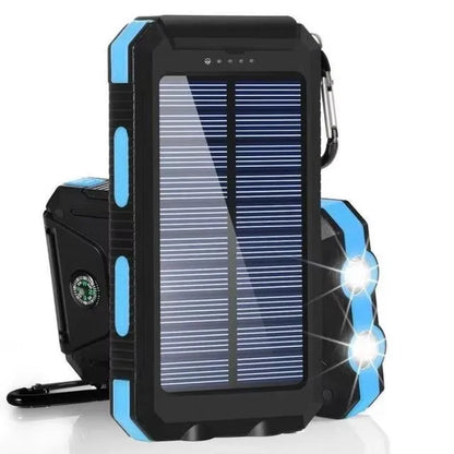 Banco de energia solar 80000mAh Carregamento portátil Poverbank Carregador de bateria externa Luz forte LDE para todos os smartphones