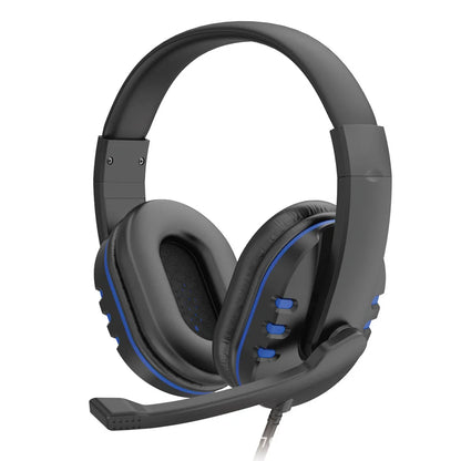 Fones de ouvido 3.5mm com fio gaming headset música para ps4 play station 4 jogo pc chat computador com microfone
