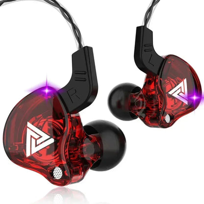 Fone de Ouvido Intra-auricular VIKEFON QKZ AK6 com 6 Drivers Dinâmicos, Microfone, Estéreo, Esportivo, HIFI, Subwoofer, Headset Monitor, Fones de Ouvido