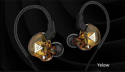 Fone de Ouvido Intra-auricular VIKEFON QKZ AK6 com 6 Drivers Dinâmicos, Microfone, Estéreo, Esportivo, HIFI, Subwoofer, Headset Monitor, Fones de Ouvido