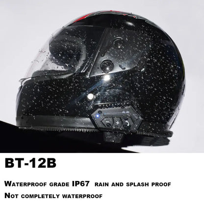 Capacete da motocicleta fone de ouvido bluetooth sem fio handsfree microfone fones leitor música controle voz para moto piloto