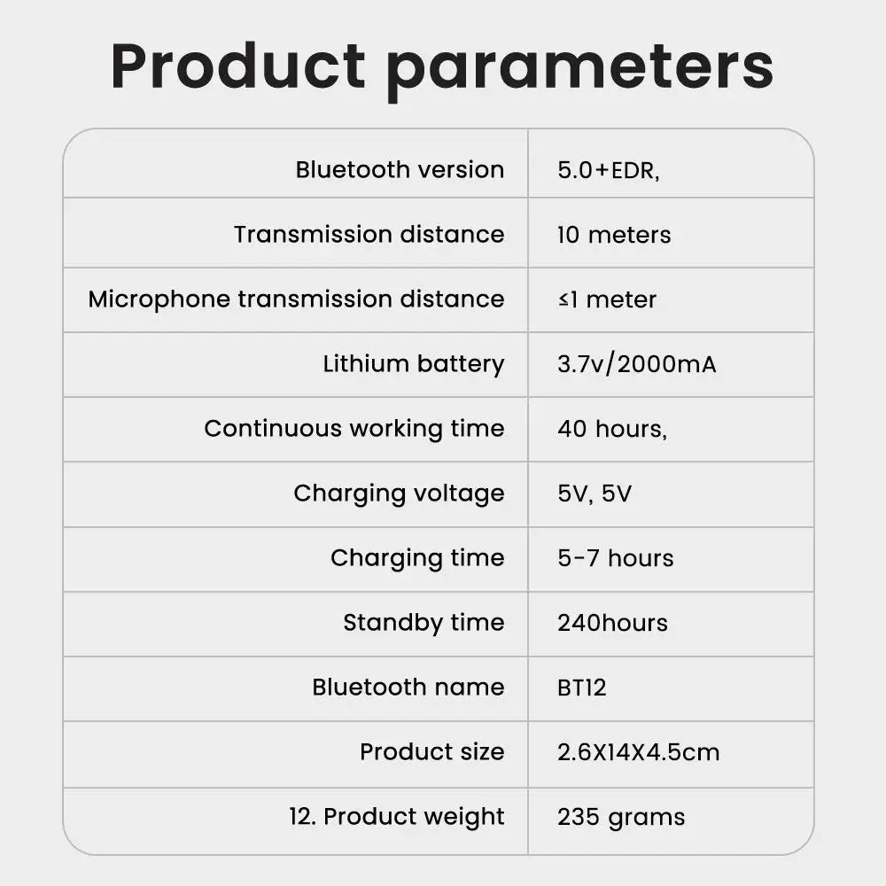 Capacete da motocicleta fone de ouvido bluetooth sem fio handsfree microfone fones leitor música controle voz para moto piloto