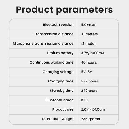 Capacete da motocicleta fone de ouvido bluetooth sem fio handsfree microfone fones leitor música controle voz para moto piloto