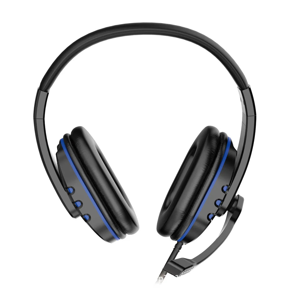 Fones de ouvido 3.5mm com fio gaming headset música para ps4 play station 4 jogo pc chat computador com microfone