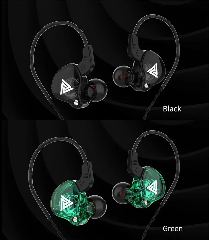 Fone de Ouvido Intra-auricular VIKEFON QKZ AK6 com 6 Drivers Dinâmicos, Microfone, Estéreo, Esportivo, HIFI, Subwoofer, Headset Monitor, Fones de Ouvido